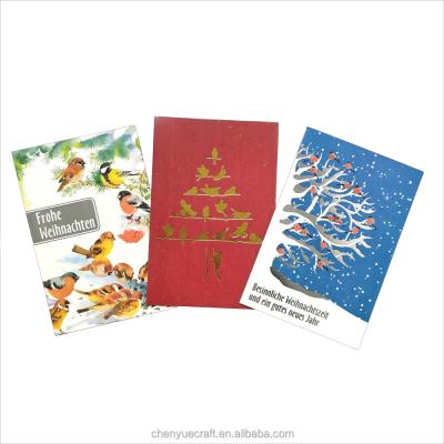 China Safe and Non-toxic Invitations Postcards Christmas Blessing Wedding Party Festival Greeting Card for sale