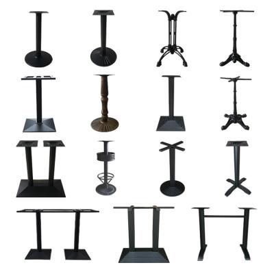 China Contemporary Antique Furniture Metal Table Legs Powder Coated Wrought Iron Restaurant Dining Round Banquet Table Base For Restaurant for sale