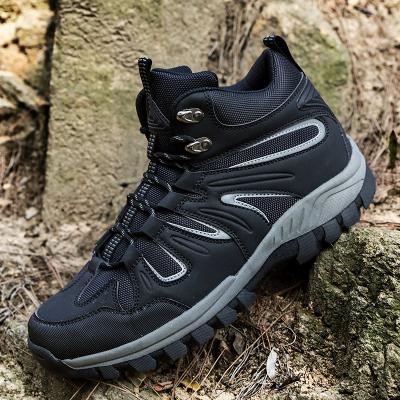 China CUSHIONING Outdoor Shoes Hiking Hiking Shoes Mens Shoes Anti-Slip Waterproof High Top Sneakers for sale