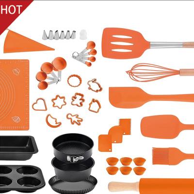 China Sustainable Food Grade Beginners Baking Set Cake Making Tools Baking Utensils Set Baking Supplies Cake Decorating Tools for sale