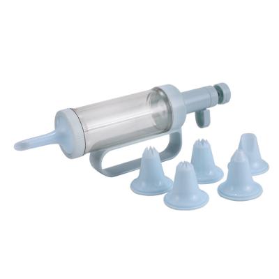 China New Design Viable Cake Decorating Tools Decorating Gun Cookie Press Decorator Set for sale