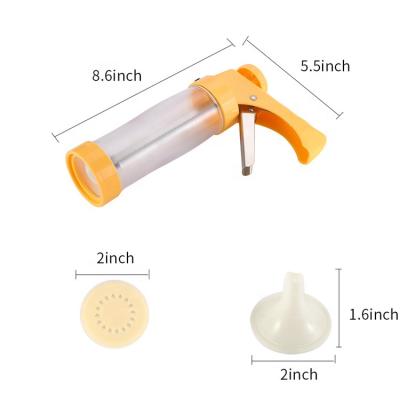 China Viable Supplier Wholesale Cookies Baking Tool Plastic Manual Multifunctional Cookie Press Gun Mold for sale