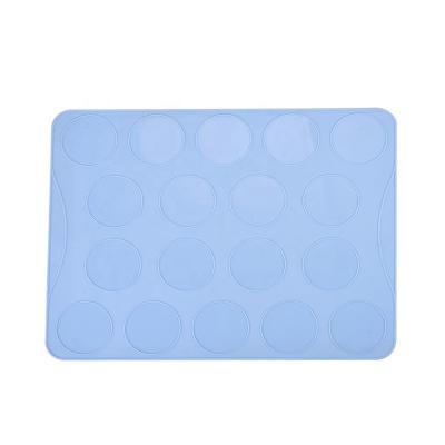 China Reusable Viable Silicone Macaron Rolling Mat Dough Baking Mats Liners Non Slip Repair Baking Mat Easy To Clean for sale