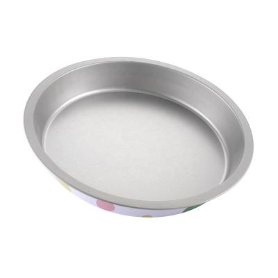 China Durable Waterproof Tinplate Bakeware Round Pan Non-Stick Cake Mold Bread Pan Pizza Pan Deep Pan for sale