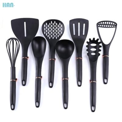 China Customize Best Viable Cookware Sets 8Pcs Heat Resistant Nonstick With Nylon Beater Kitchen Utensils for sale