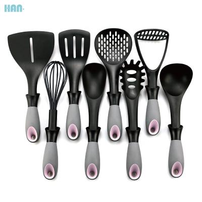 China 2021 New Arrival 8Pcs Kitchen Accessories Food Grade Safety Nylon Viable Kitchen Utensils for sale