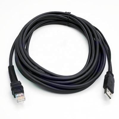 China For Zebra DS3608 LI3678 SOTESIN 5m USB Barcode Reader Cable For Zebra LI3608 LI3678 DS3608 DS3678 VCC Inner Positive External 12V Negative for sale