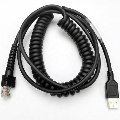 China For DatalogicPD9530 MP9500 SOTESIN 3m Coil Spring USB Data Cable Barcode Scanner Cable For Datalogic PD8330 PD9530 PD9531 PM9500 for sale