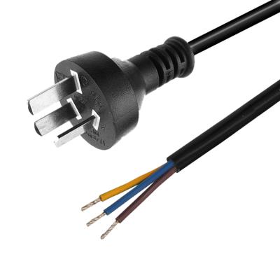 China Home Appliance 3 Wire Australia SAA Power Cord To Open Wires Stripped And Tinned Cable 3 Pin Australian Plug for sale