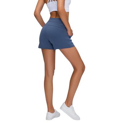 China Good Selling Breathable Drawstring And Pockets Wholesale High Waist Tennis Golf Yoga Shorts for sale