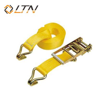 China European Standard Polyester Ratchet Tie Down Straps / Webbing Belt For Lifting for sale