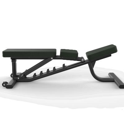 China Japanese Style SHUA Boarding And Handling - 6857 Black Silver Adjustable Bench Plate Loaded Gym Machines for sale