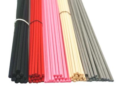 China Viable Custom Colored Black Aroma Reed Diffuser Fiber Scent Sticks for sale