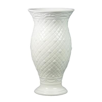 China New Traditional Hot Sale Chinese Porcelain Vase, Home Decoration Flower White Color Gift Customized for sale