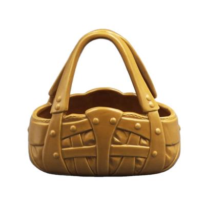 China New Art CLASSIC Home Decoration Handmade Ceramic Handbag Design Office Decoration for sale