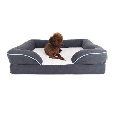 China Yangyangpet Removable Luxury High Quality Dog Blanket Foam Orthopedic Pet Bed For All Seasons for sale