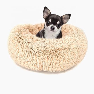 China YangyangPet Breathable Donut Cuddler Around Warm Fluffy Dog Cat Bed Plush Toy for sale