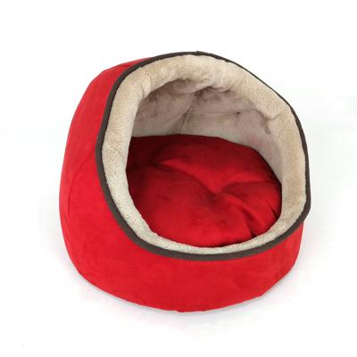 China Mechanical Wash YangyangPet Red Luxury Cat Nest Bed With Removable Mat for sale