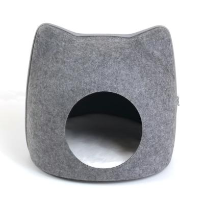 China YangyangPet Custom Or Standard Natural Felt Stored Bed Cat Pet Cave for sale