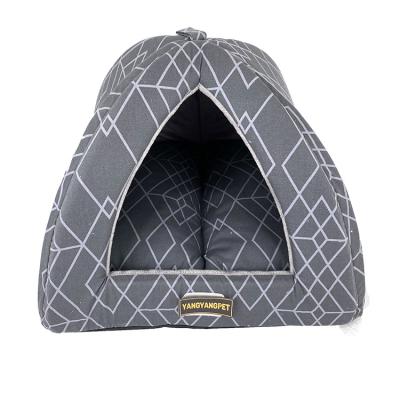 China Yangyangpet Folding Mechanical Portable Cat Tent Tiny Wash Tent For Cat for sale