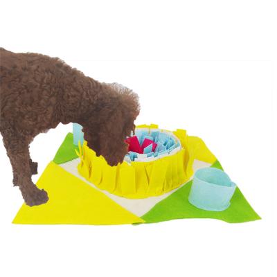 China Breathable Luxury Comfortable Soft Square Mat For Dog Pet Slow Feeding Mat for sale