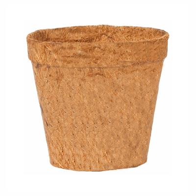 China Modern Natural Coconut Shell Fiber Silk Biodegradable Thickened Round Flower Pot for sale