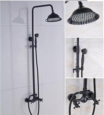 China Thermostatic Faucets Oil Rubbed Bronze Wall Mounted Rainfall Shower System for sale