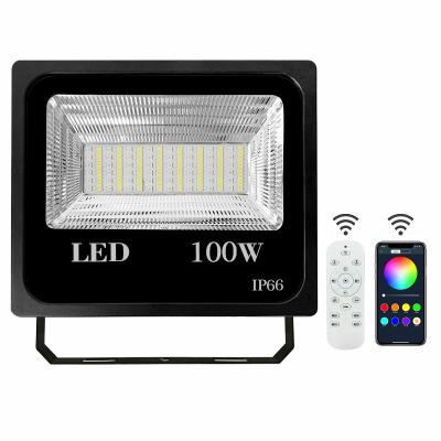 China Powerful solar led outdoor led flood light garden flood lights dmx rgb 100 watt solar flood light for sale