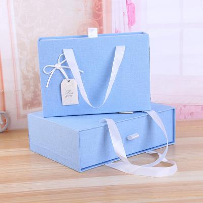 China Valentine Cardboard Handmade Apparel Drawer Box Packaging Scarf Custom Gift Box For Apparel Makeup for sale