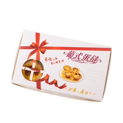 China Recycled Materials Wholesale Custom Printed Tart Cake Packaging Box Good Quality Donut Packaging Egg Box for sale