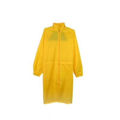 China Breathable Cheap Yellow Rain Coat For Adults for sale