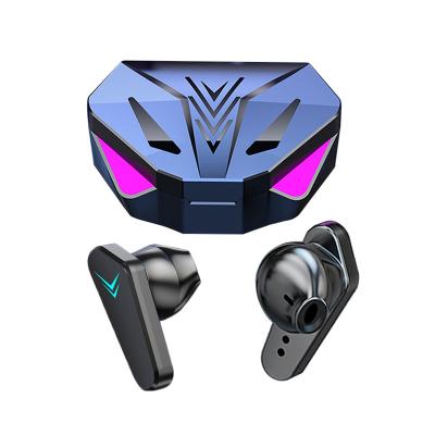 China hot sales In-Ear BT 5.0 Gaming Headphones Wireless Earbuds With Cool Design LED Digital Display Charging Bank for sale