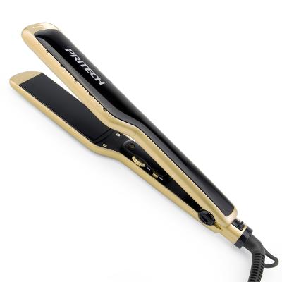 China Professional PRITECH Iron Hair Straightener Ceramic Coating LED Display Flat Home-Outdoor Wholesale Flat Use for sale