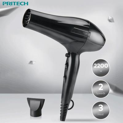 China Pritech Ionic Professional Salon AC Motor 2200W 2400W Negative Ion Ionic Hair Blow Hair Dryer for sale