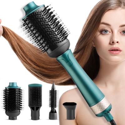 China PRITECH Outdoor Hot 4 in1 One Step Hair Dryer Volumizer Airbrush Styling Brush Styler Ionic Hair Straightener for sale