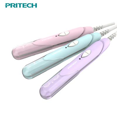 China Anti-heat protection cover PRITECH PTC Heater Ceramic Coating Plate Mini Sized Electric Hair Straightener for sale