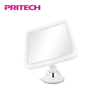 China Advanced Locking Suction 360 Degree Rotation Beauty Light Mirror Plastic Simple Makeup Led for sale