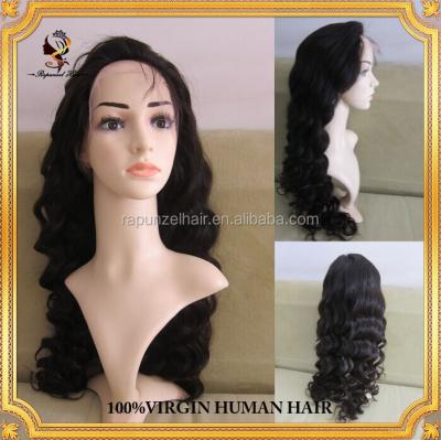 China Deep Wave 8~32inch Full Lace Wig With Baby Hair Curly Fashion&Beauty Human Hair Wig for sale