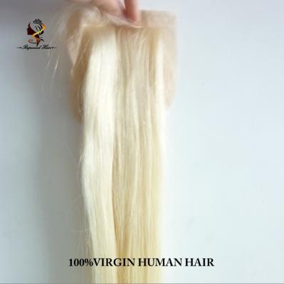 China Brazilian Silky Straight Blonde Silky Straight Closure Top Wave #613 Top Closures for sale