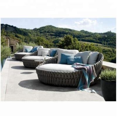 China Newest Eco-freindly Woven Rope Outdoor Daybed from Eco-freindly Around Sun Bed for sale