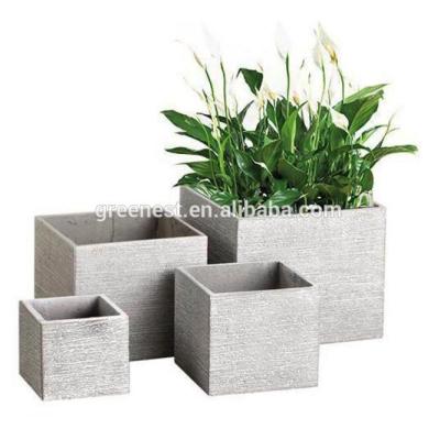 China Simple Design Durable Outdoor Garden Square Pot Planter for sale