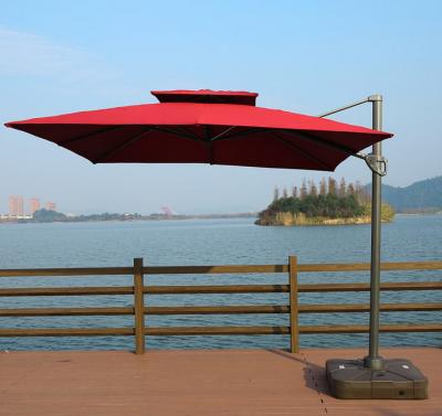 China Modern Modern Green Sand Reed Outdoor Umbrella for sale