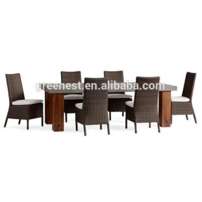 China Eco-freindly Eco-freindly European Style Outdoor Dining Stone Furniture Dining Table Top Set for sale