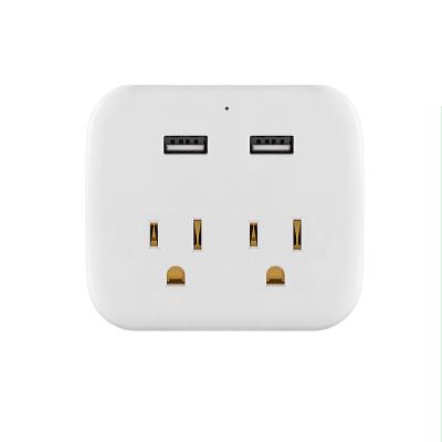 China Flame Retardant ABS Plug Socket Surge Protection Extension Cord AC Outlet Holder US Electrical Power Strip for sale