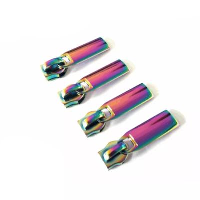 China 2022 Nickel Free Trending Zipper DIY Homes Sewing Head Colored Zipper Slider Rainbow Zipper Metal Accessory For Clothing Bag Luggage Purses for sale