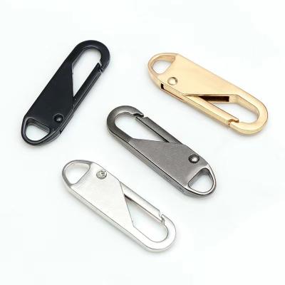 China Nickel Free Detachable Zipper Sliders Metal Zipper Puller DIY Replacement Suitcase Universal School Bag Clothes Backpack Zipper Fixer Metal for sale