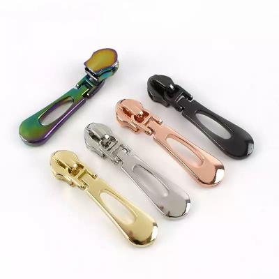 China Fashion 5# nylon zipper puller rainbow puller puller shiny nickel free antique color nickel head for sale