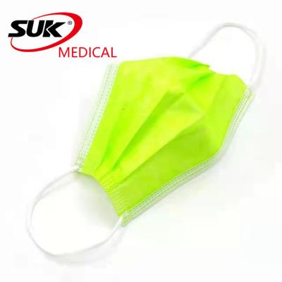 China Earloop Adult Disposable Medical Mask 3 Ply DisposableProtective Nonwoven Face Mask EN14683 TYPE II for sale