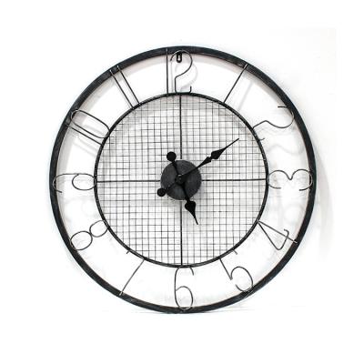 China Ins Maker Wall Bracket Home Decorative Wall Clock Simple Metal Minimalist Professional Creative Hotel Wall Clock Style for sale