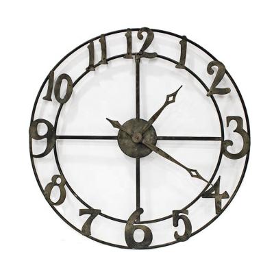 China Antique Roman Wall Clock Minimalist Large Style Wall Clock Farmhouse Wall Clock for Home Decoration for sale